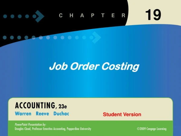 Job Order Costing