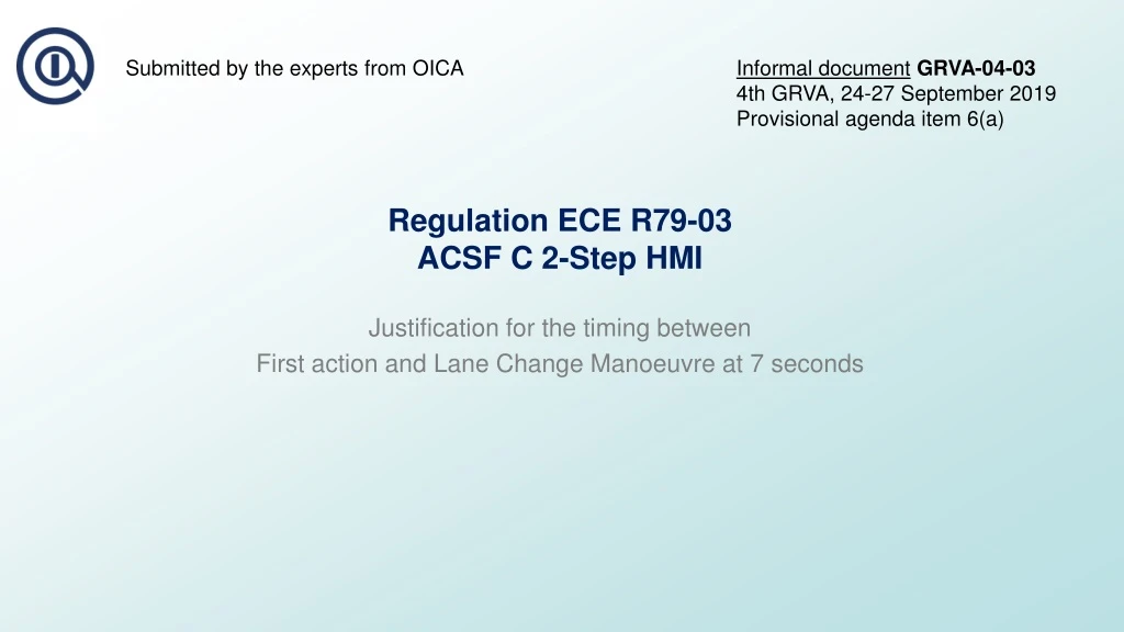 regulation ece r79 03 acsf c 2 step hmi