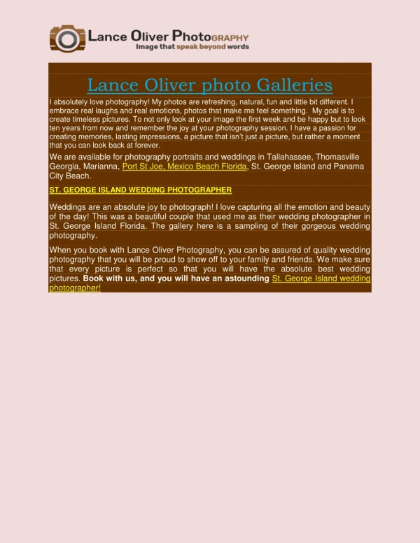 Lance Oliver photo Galleries