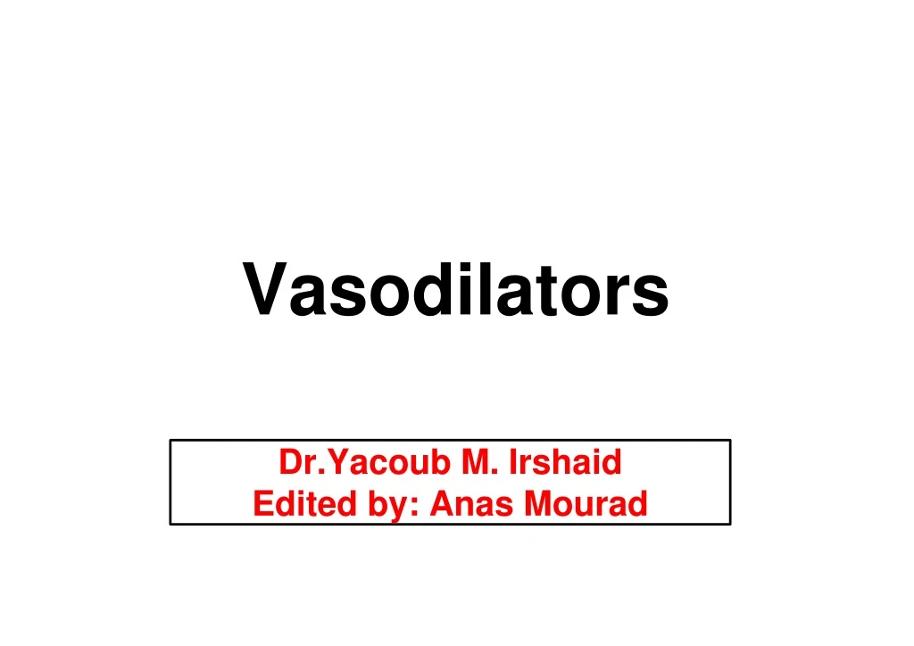 vasodilators