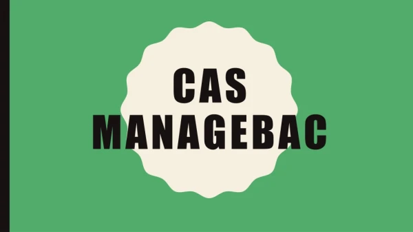 CAS Managebac