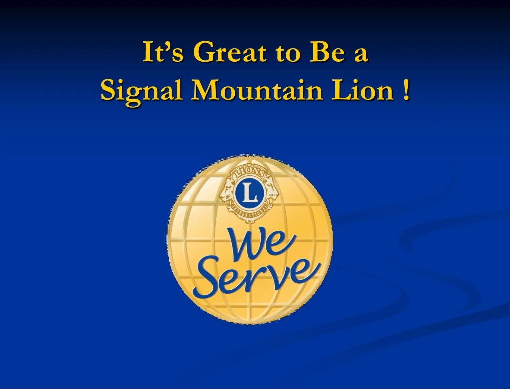 it s great to be a signal mountain lion