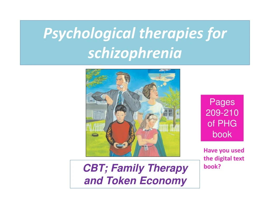 psychological therapies for schizophrenia