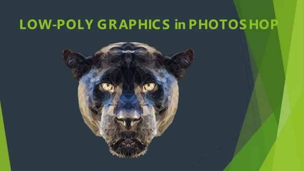 LOW-POLY GRAPHICS in PHOTOSHOP