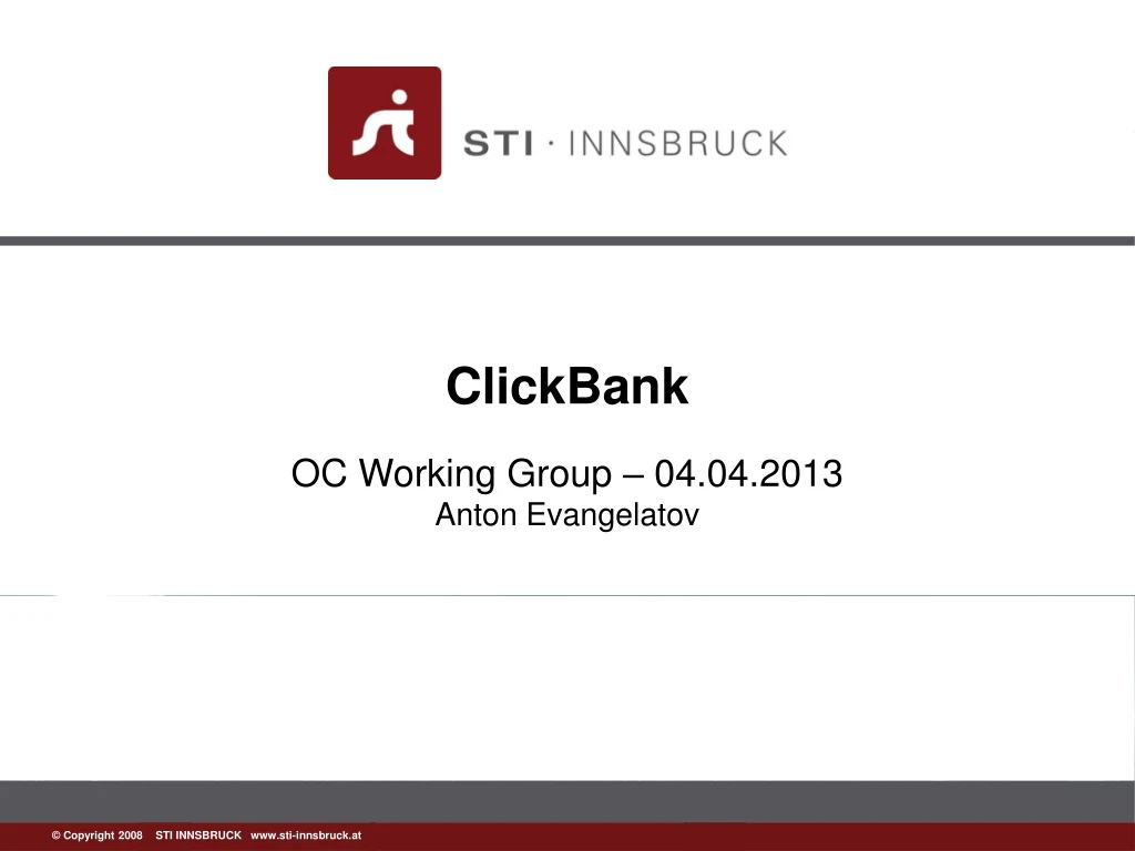 clickbank oc working group 04 04 2013 anton