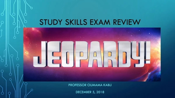 Study Skills Exam Review