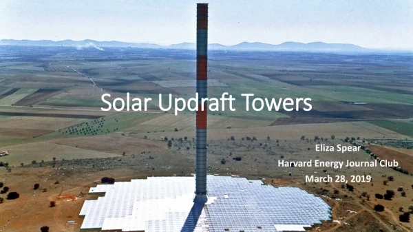 Solar Updraft Towers