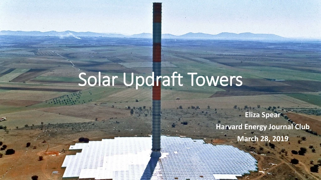 solar updraft towers