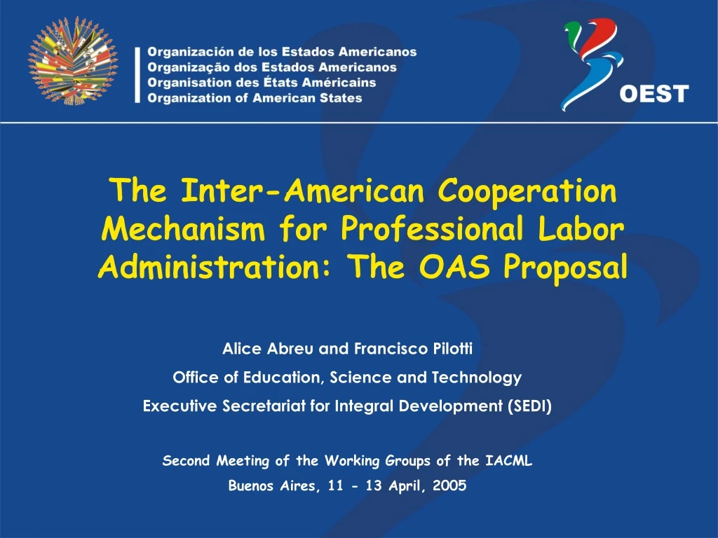 the inter american cooperation mechanism