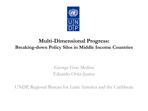Multi-Dimensional Progress: Breaking-down Policy Silos in Middle Income Countries