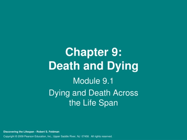 Chapter 9: Death and Dying