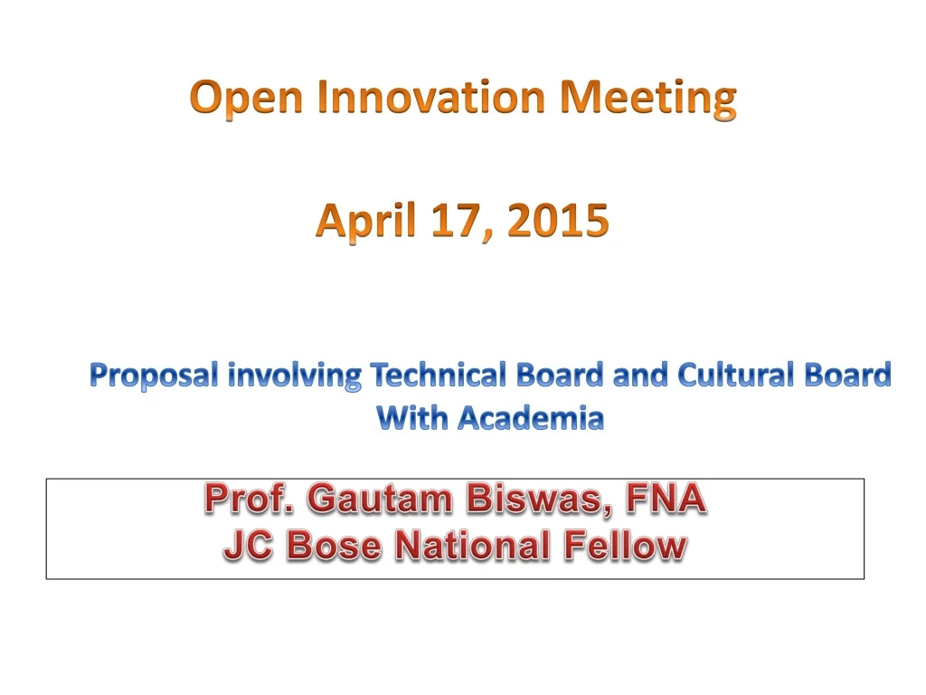 open innovation meeting april 17 2015