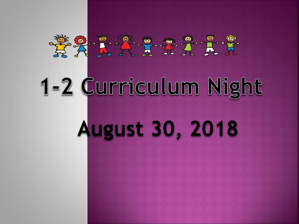1 2 curriculum night
