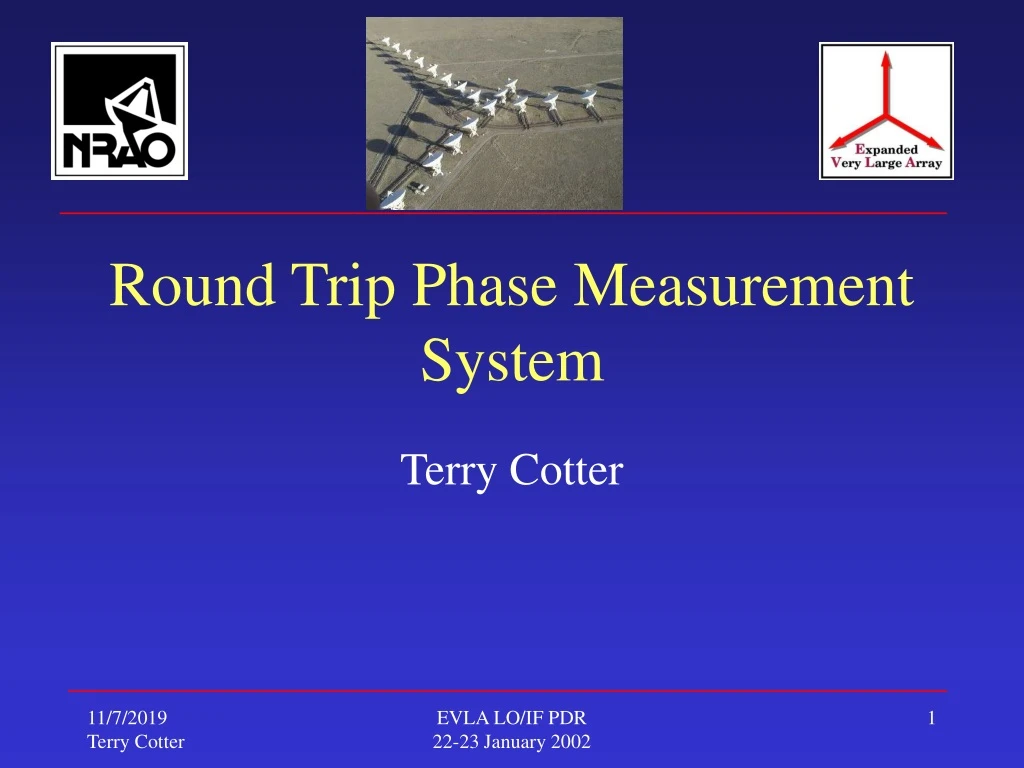 round trip phase measurement system