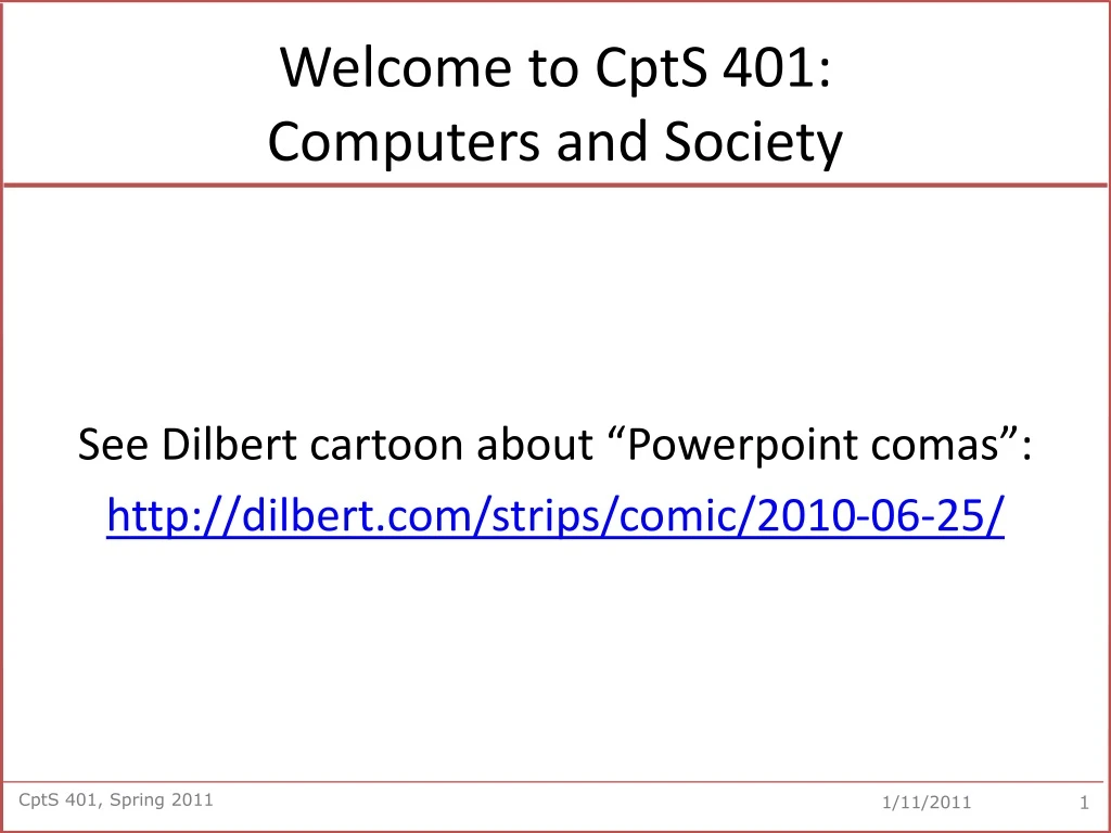 welcome to cpts 401 computers and society