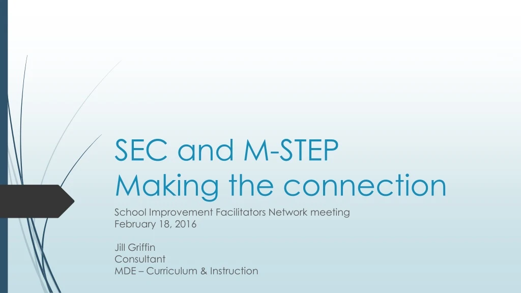 sec and m step making the connection