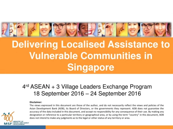 Delivering Localised Assistance to Vulnerable Communities in Singapore
