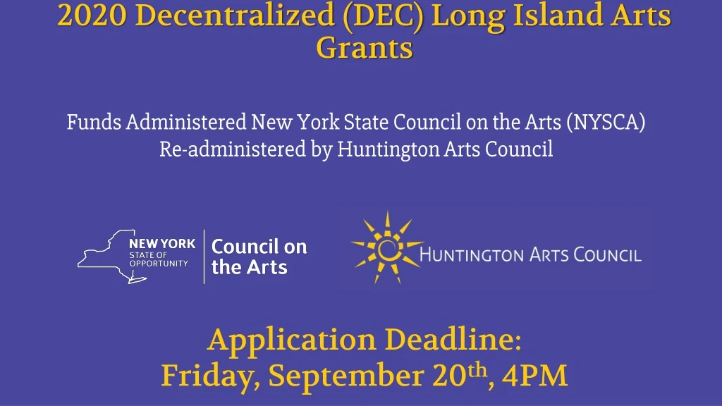 2020 decentralized dec long island arts grants