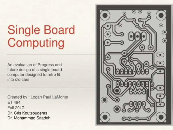 Single Board Computing