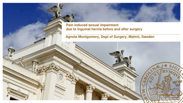 Pain induced sexual impairment due to inguinal hernia before and after surgery