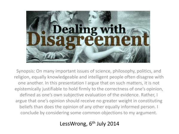 LessWrong , 6 th July 2014