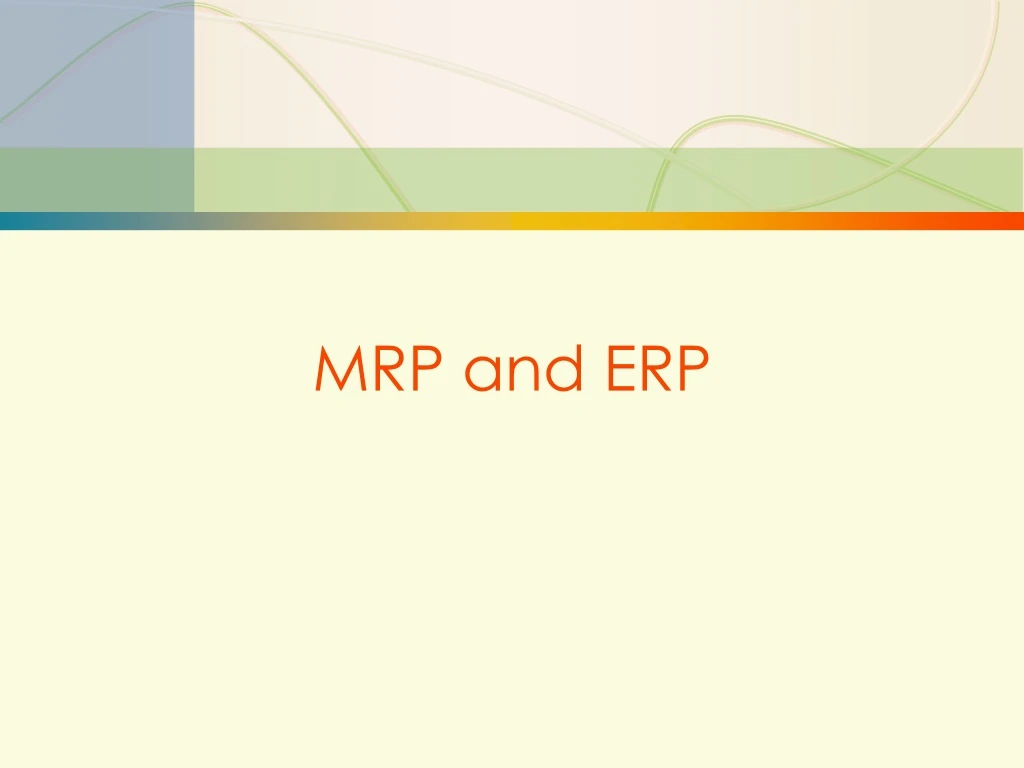 mrp and erp