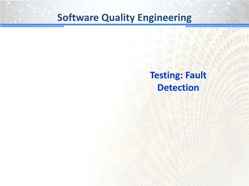 software quality engineering