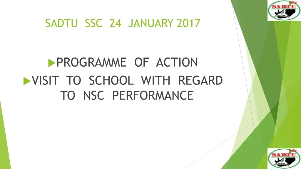 sadtu ssc 24 january 2017