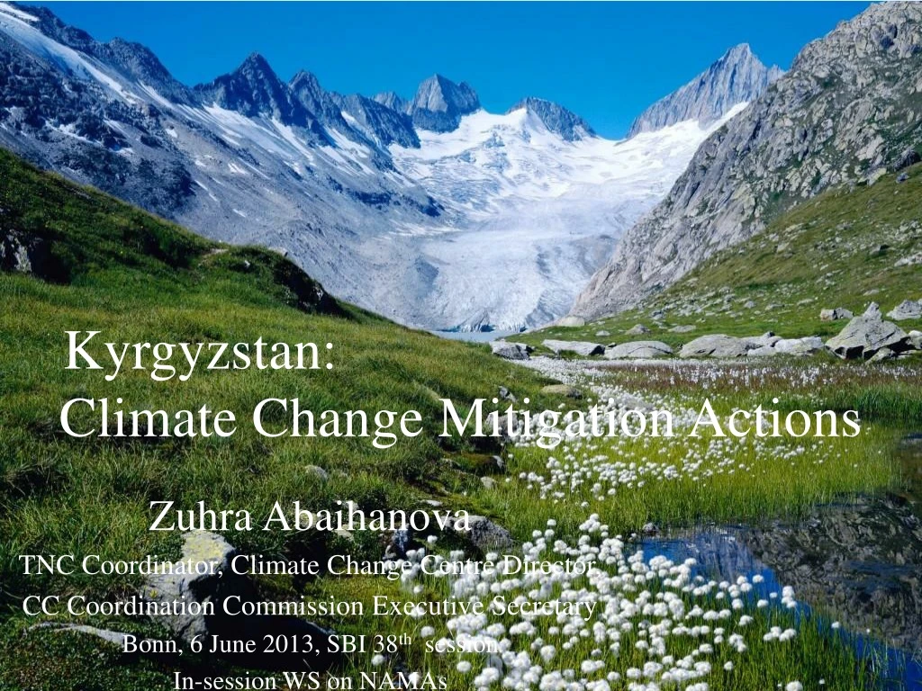 kyrgyzstan climate change mitigation actions