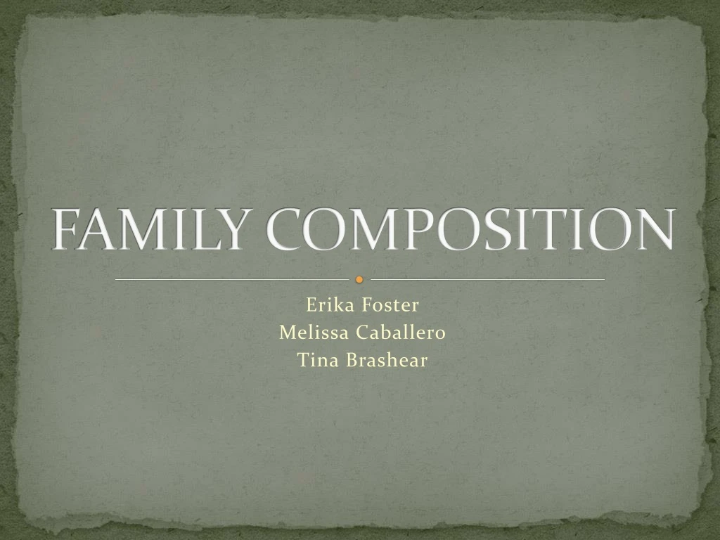 family composition