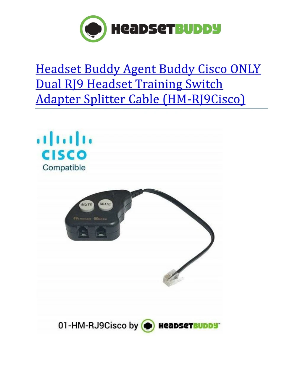 headset buddy agent buddy cisco only dual