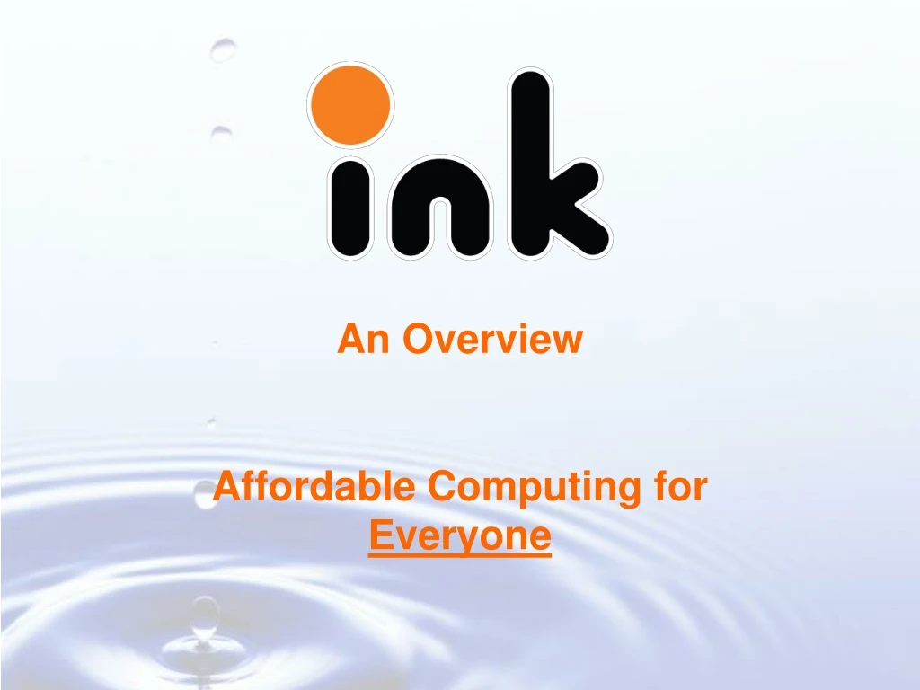 an overview affordable computing for everyone