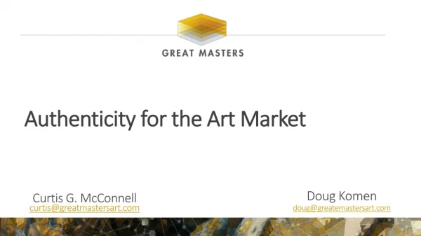 Authenticity for the Art Market
