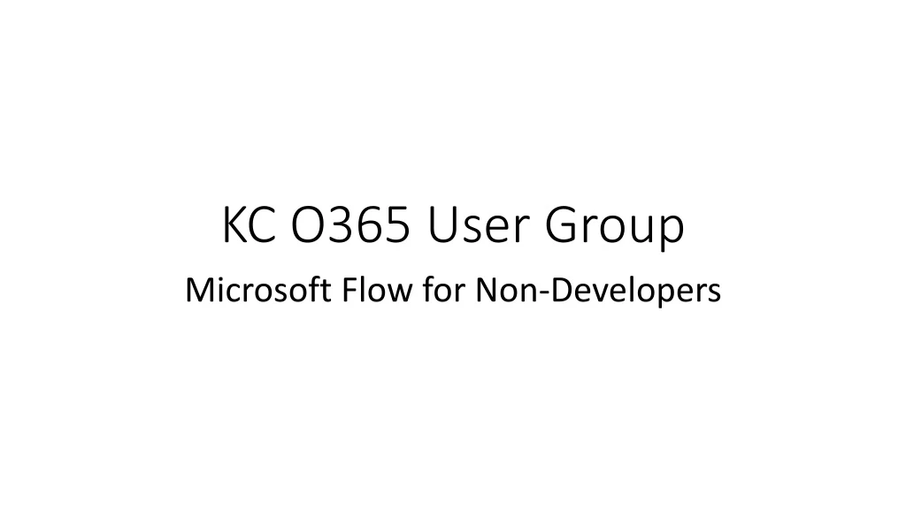 kc o365 user group