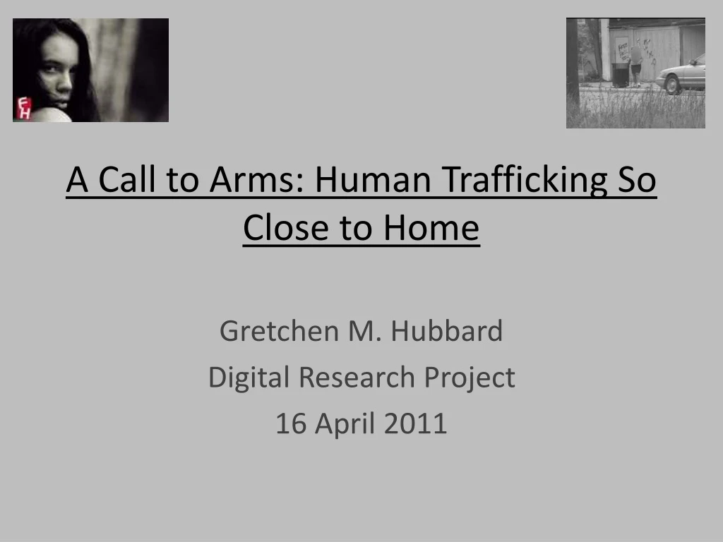 a call to arms human trafficking so close to home