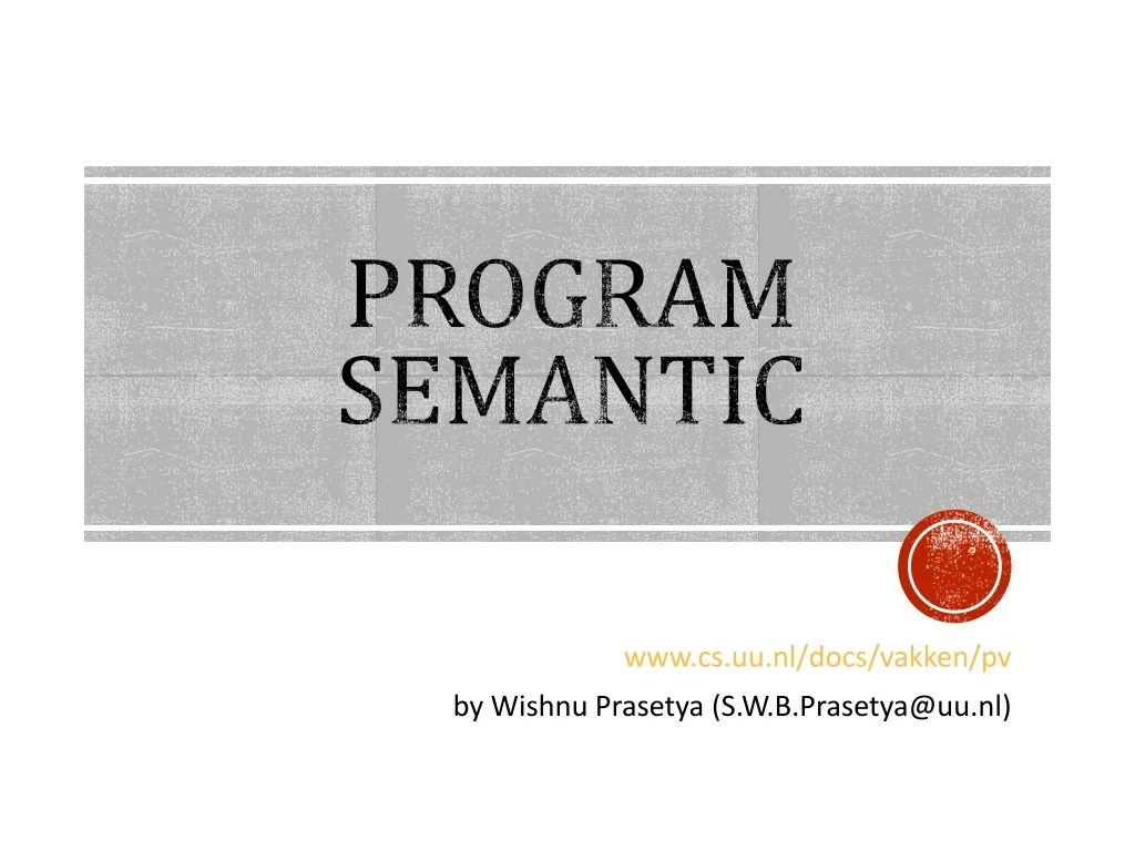 program semantic