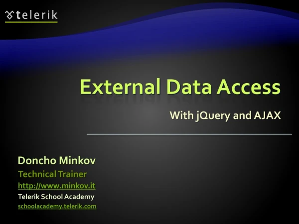 External Data Access