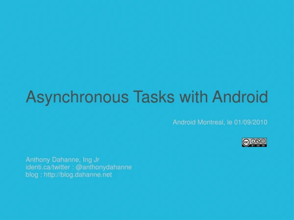 Asynchronous Tasks with Android