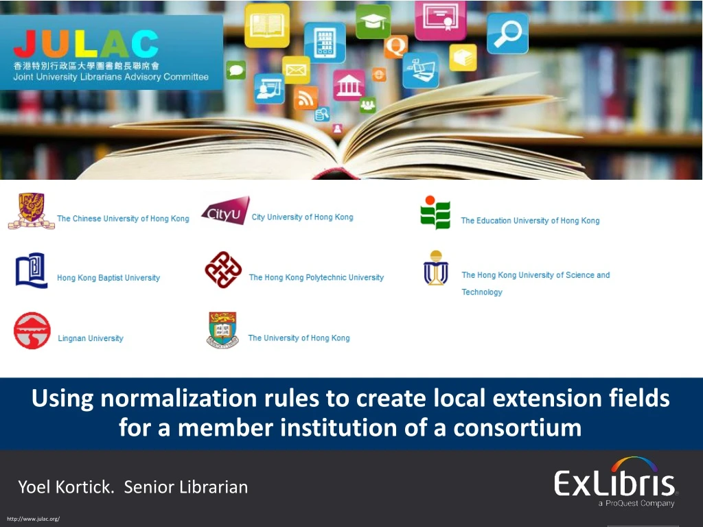 using normalization rules to create local extension fields for a member institution of a consortium