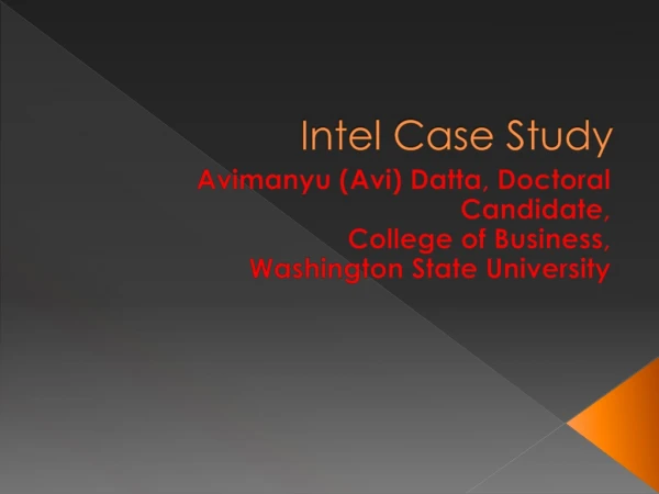 Intel Case Study