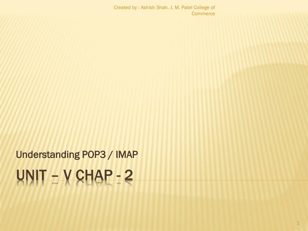 understanding pop3 imap