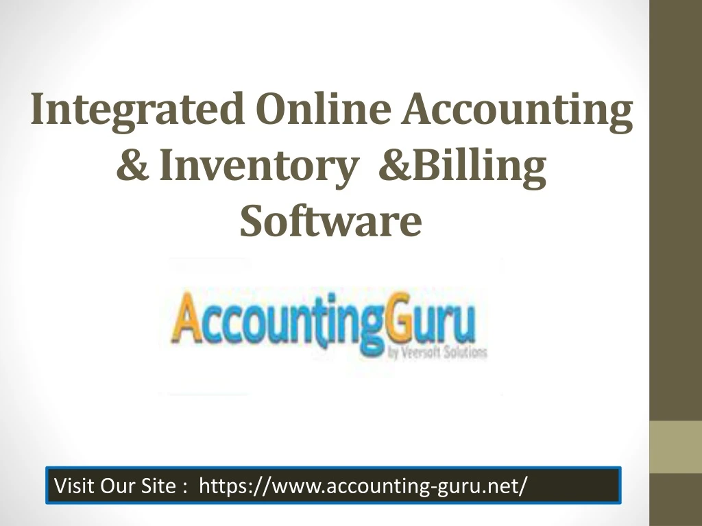 integrated online accounting inventory billing software
