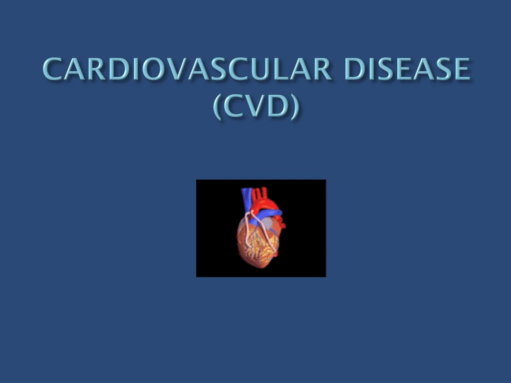 cardiovascular disease cvd