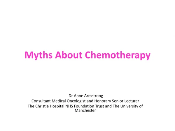 Myths About Chemotherapy