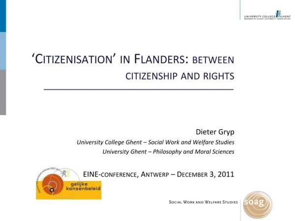 ‘Citizenisation’ in Flanders: between citizenship and rights