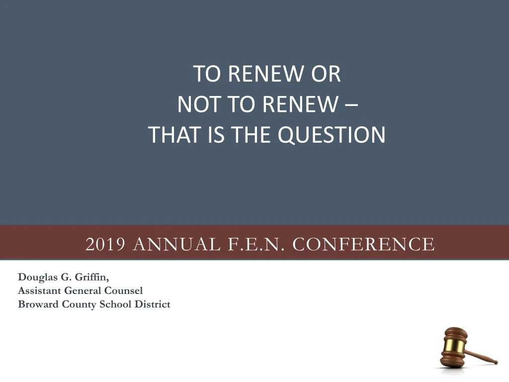 2019 annual f e n conference