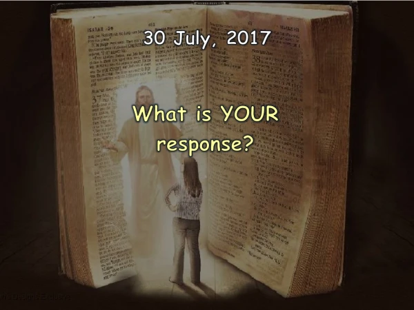 What is YOUR response?