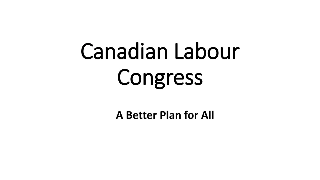 canadian labour congress