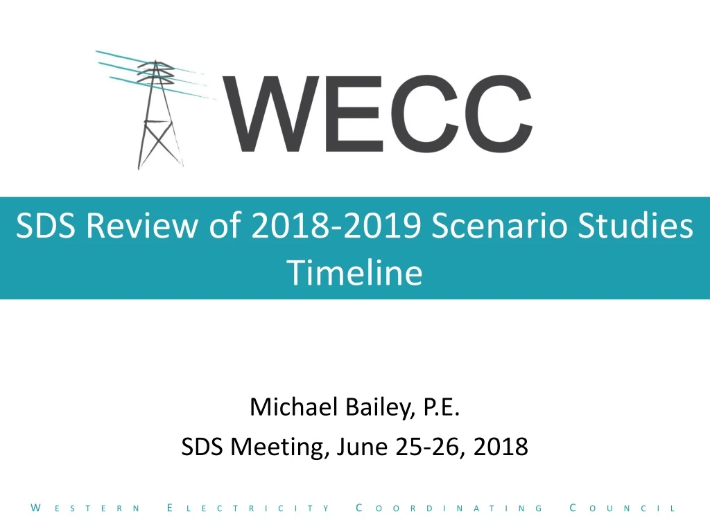 sds review of 2018 2019 scenario studies timeline
