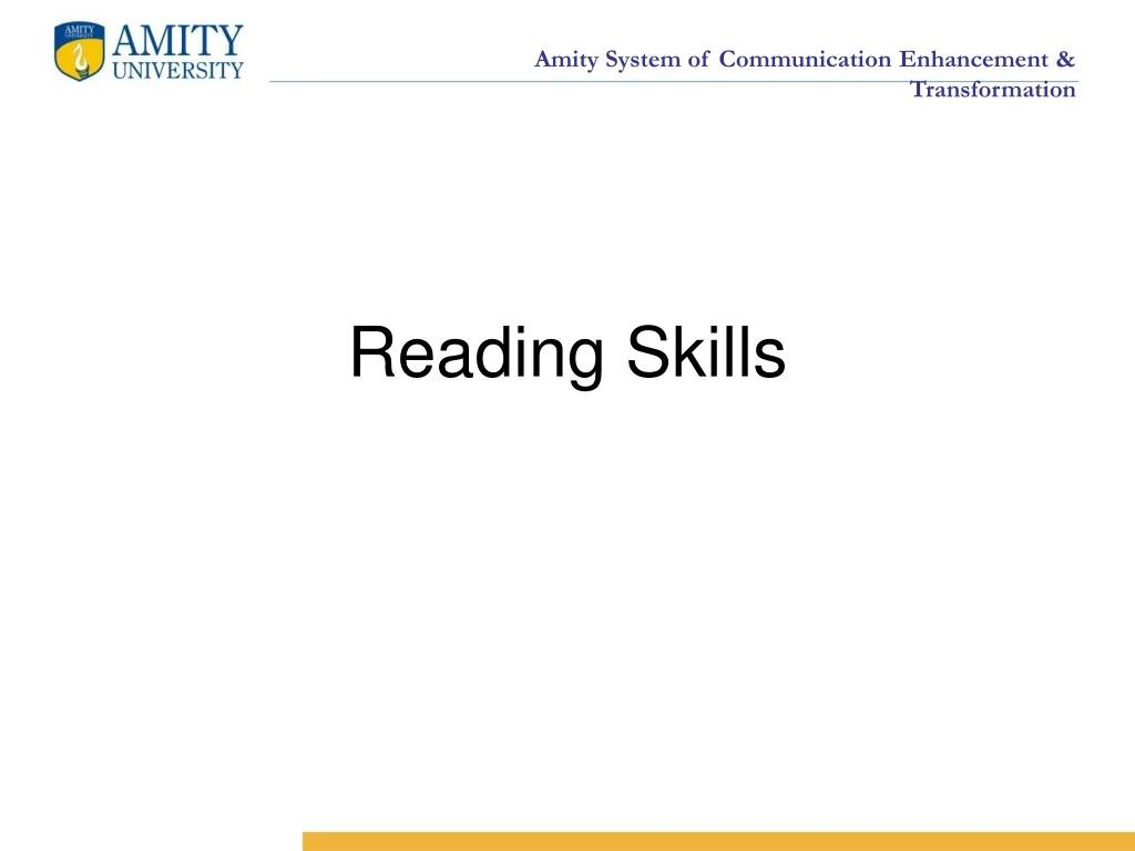 reading skills